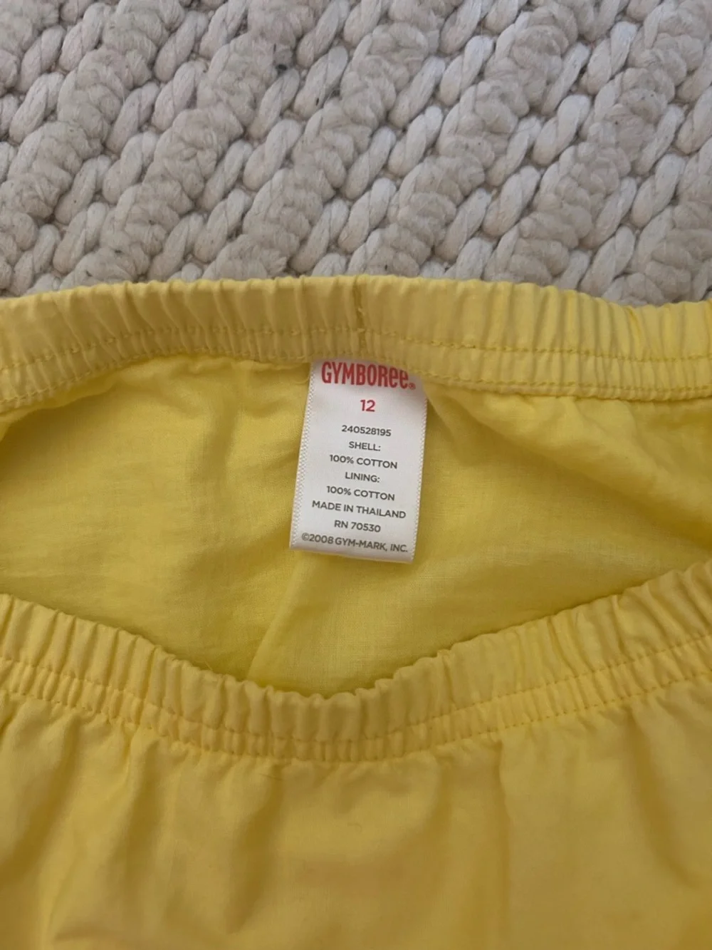 Gymboree Girl’s Sz 12 100% Cotton Yellow, Orange, and Green Tiered Skirt